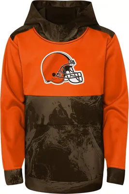 NFL Team Apparel Youth Cleveland Browns All Out Blitz Color Hoodie