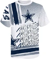 NFL Team Apparel Youth Dallas Cowboys Gametime White T-Shirt