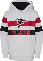 NFL Team Apparel Youth Atlanta Falcons Dynamic Duo Grey Pullover Hoodie