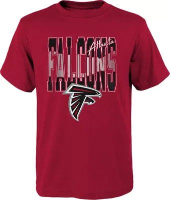 NFL Team Apparel Youth Atlanta Falcons Playbook Red T-Shirt