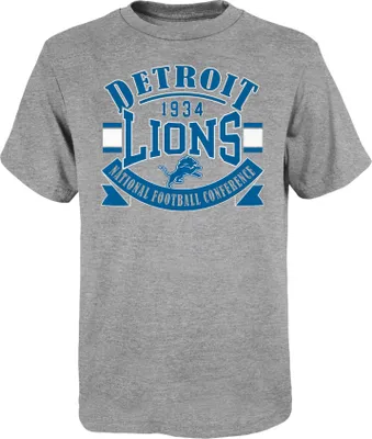 NFL Team Apparel Youth Detroit Lions Playmaker T-Shirt