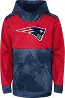 NFL Team Apparel Youth New England Patriots All Out Blitz Color Hoodie