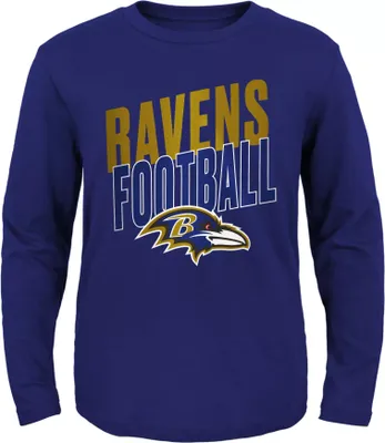 NFL Team Apparel Youth Baltimore Ravens Showtime Color T-Shirt