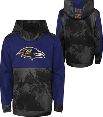 NFL Team Apparel Youth Baltimore Ravens All Out Blitz Color Hoodie