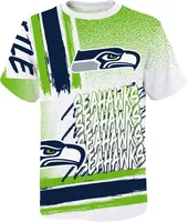 NFL Team Apparel Youth Seattle Seahawks Game Time White T-Shirt