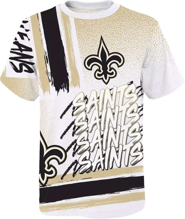 Dick's Sporting Goods NFL Team Apparel Youth New Orleans Saints Game Time  White T-Shirt