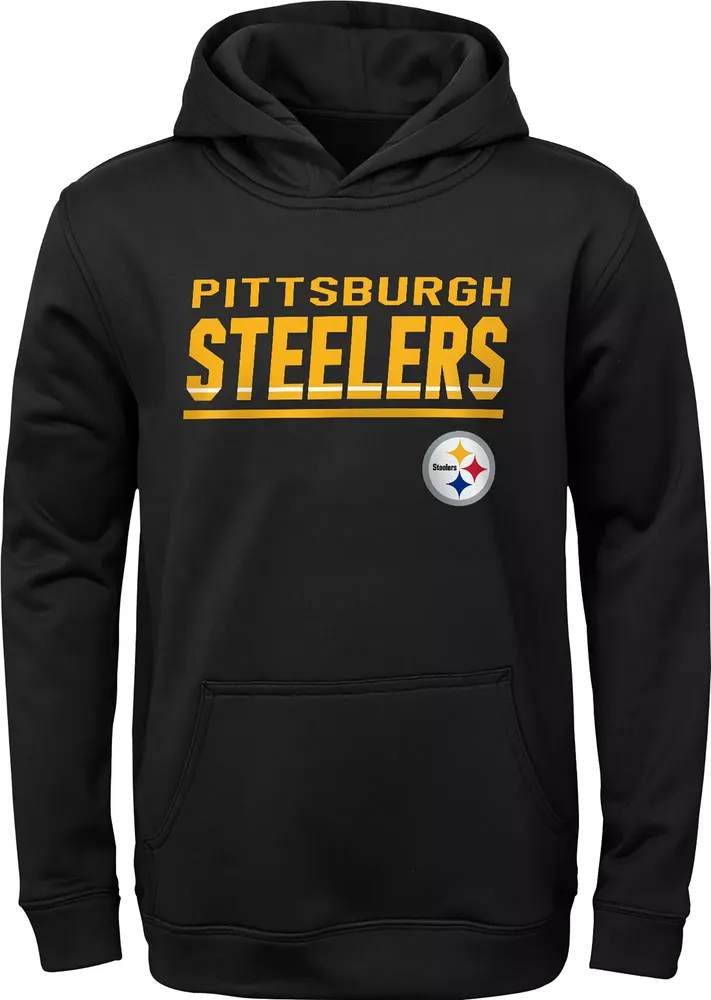 NFL Team Apparel Youth Pittsburgh Steelers Headliner Team Color Hoodie