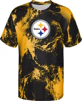 NFL Team Apparel Youth Pittsburgh Steelers the Mix T-Shirt