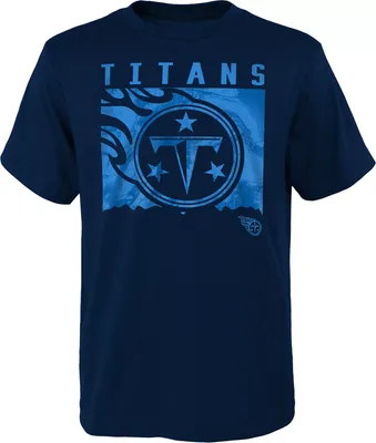 NFL Team Apparel Youth Tennessee Titans Liquid Camo Navy T-Shirt