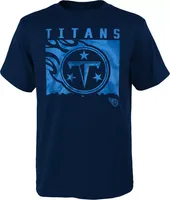 NFL Team Apparel Youth Tennessee Titans Liquid Camo Navy T-Shirt