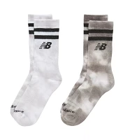 New Balance Drip Dye Stripe Crew Socks 2-Pack