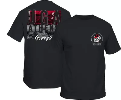 New World Graphics Men's Georgia Bulldogs Black Panos T-Shirt