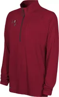 NFL Combine Men's Tampa Bay Buccaneers Mock Neck Red Quarter-Zip Pullover