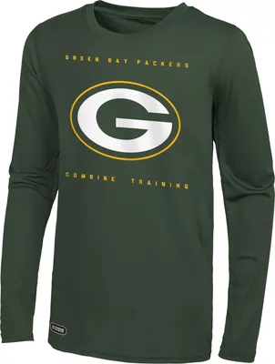 NFL Combine Men's Green Bay Packers Side Drill Long Sleeve T-Shirt
