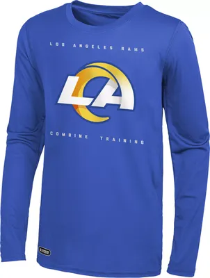 NFL Combine Men's Los Angeles Rams Side Drill Long Sleeve T-Shirt