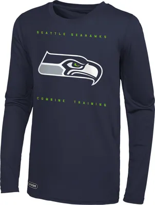 NFL Combine Men's Seattle Seahawks Side Drill Long Sleeve T-Shirt