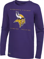 NFL Combine Men's Minnesota Vikings Side Drill Long Sleeve T-Shirt