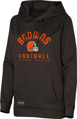 NFL Combine Women's Cleveland Browns Game Hype Team Color Hoodie