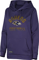 NFL Combine Women's Baltimore Ravens Game Hype Team Color Hoodie