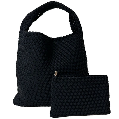 AhDorned Lauren Woven Neoprene Tote Bag