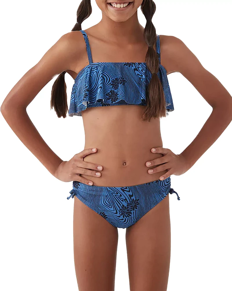 O'Neill Girls' Winter Waves Ruffle Bralette Swim Set