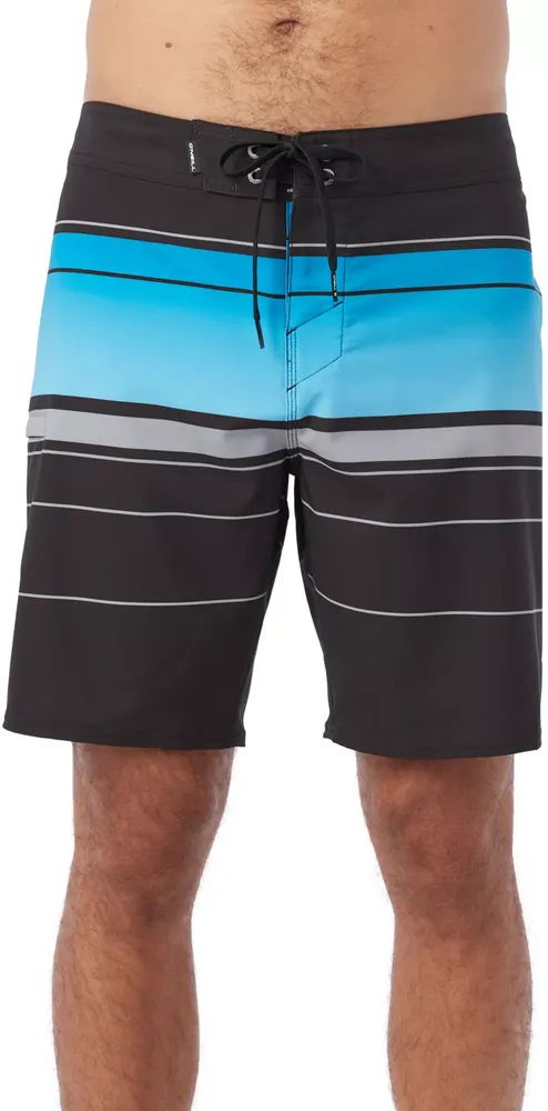 O'Neill Men's Hyperfreak Heat Stripe 19” Boardshorts