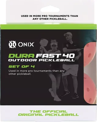 ONIX Dura-Fast 40 Pickleballs 4-Pack