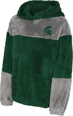 Gen2 Girls' Michigan State Spartans Green Fleece Teddy Hoodie