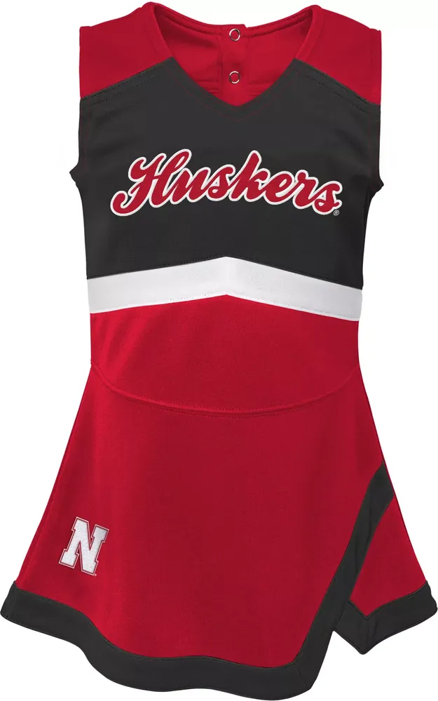 Gen2 Girls' Nebraska Cornhuskers Scarlet Cheer Dress