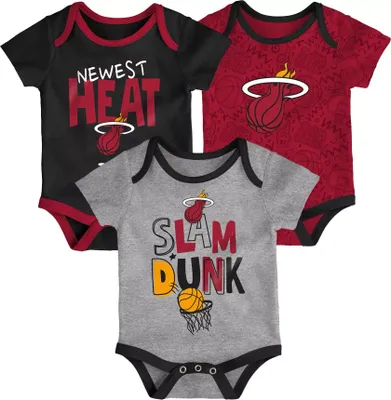 Outerstuff Infant Miami Heat 3pc Creeper Set