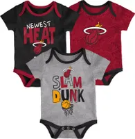 Outerstuff Infant Miami Heat 3pc Creeper Set