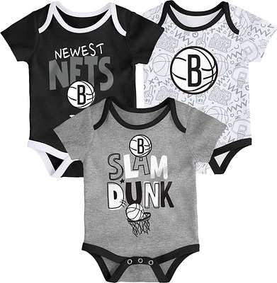 Outerstuff Infant Brooklyn Nets 3pc Creeper Set