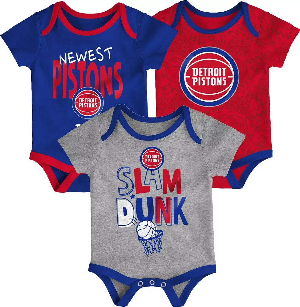 Outerstuff Infant Detroit Pistons 3pc Creeper Set