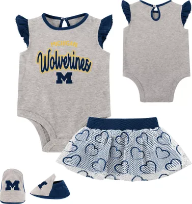 Gen2 Infant Michigan Wolverines Dolled Up 3-Piece Set