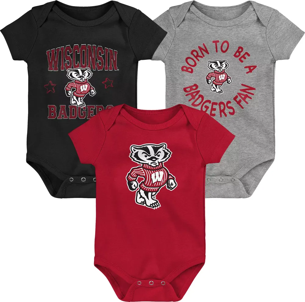 Gen2 Infant Wisconsin Badgers 3-Piece Creeper