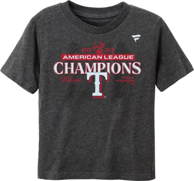 MLB Team Apparel Toddler 2023 American League Champions Texas Rangers Locker Room T-Shirt