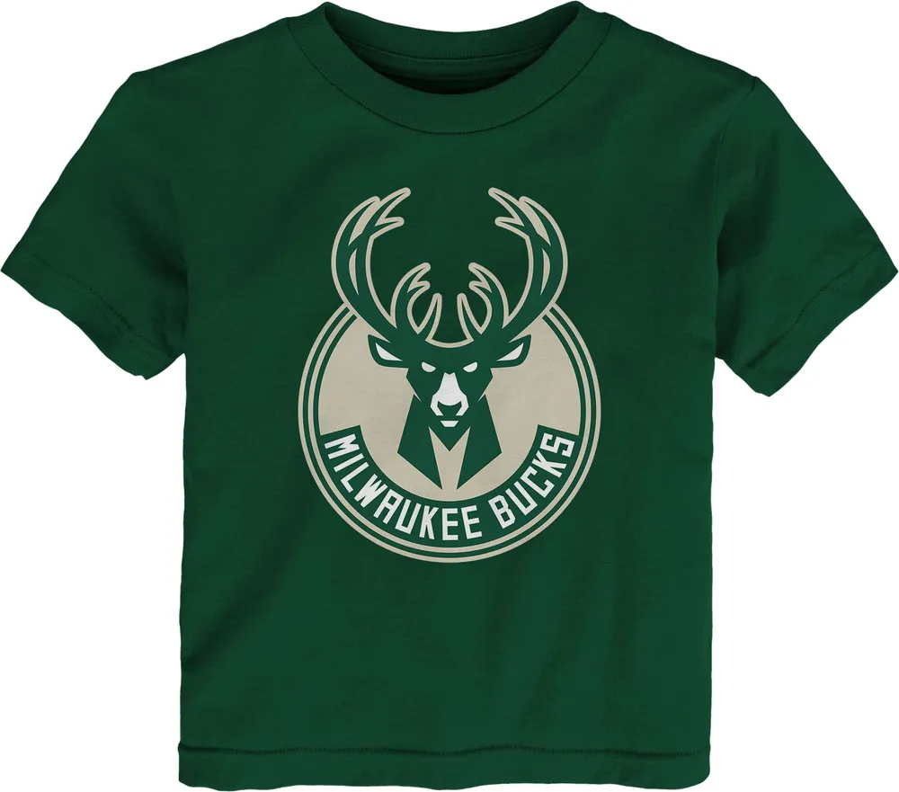 Nike Toddler Milwaukee Bucks Program Logo Green T-Shirt