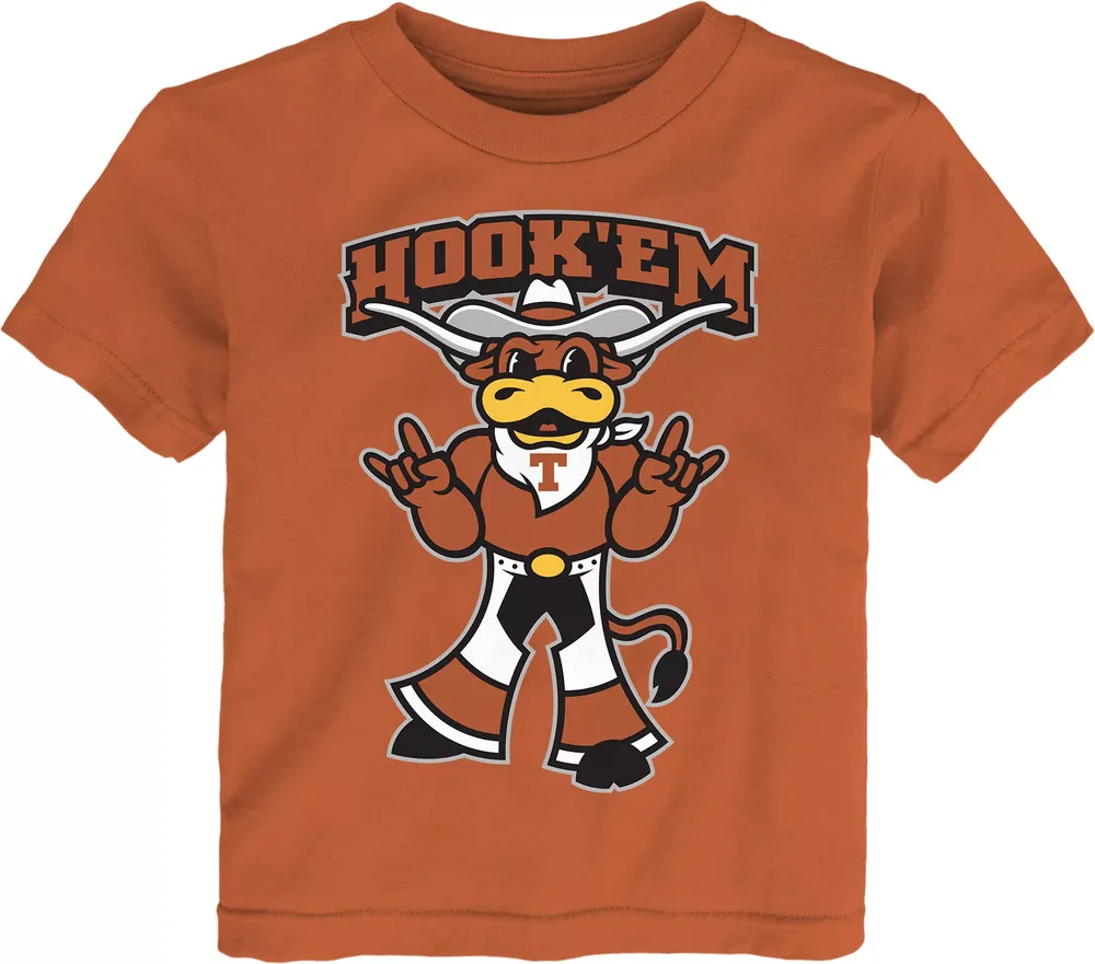 Image One Texas Orange Texas Longhorns Comfort Colors Checkered Mascot T-Shirt Burnt Orange