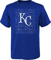 MLB Team Apparel Youth Kansas City Royals Royal Letterman T-Shirt