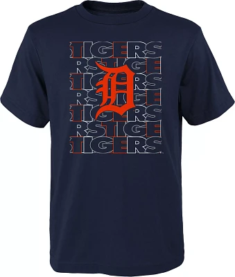 MLB Team Apparel Youth Detroit Tigers Navy Letterman T-Shirt