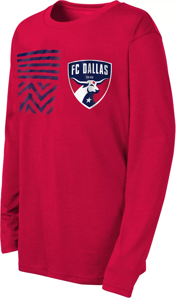 MLS Youth FC Dallas Overhead Red Long Sleeve Shirt