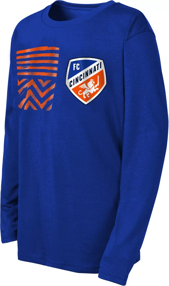 MLS Youth FC Cincinnati Overhead Blue Long Sleeve Shirt