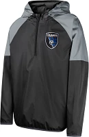 MLS Youth San Jose Earthquakes Unstoppable Black Quarter-Zip Pullover Shirt