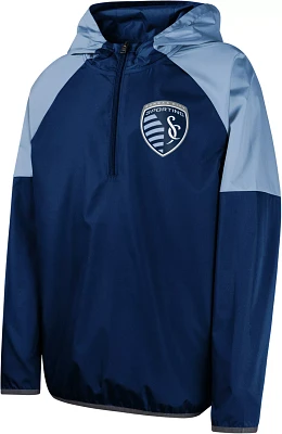 MLS Youth Sporting Kansas City Unstoppable Navy Quarter-Zip Pullover Shirt