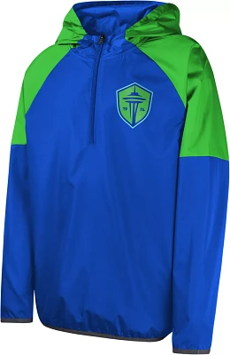 MLS Youth Seattle Sounders Unstoppable Green Quarter-Zip Pullover Shirt