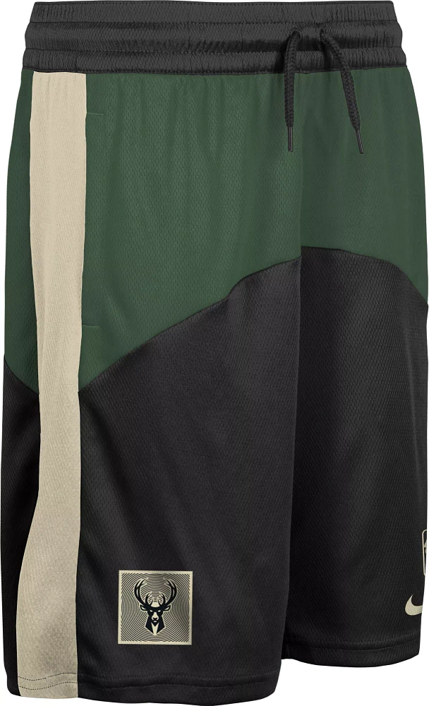 Outerstuff Youth Milwaukee Bucks Black Starting 5 Shorts