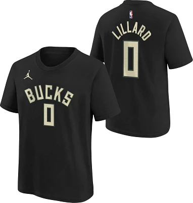 Nike Adult Milwaukee Bucks Damian Lillard #0 Statement T-Shirt