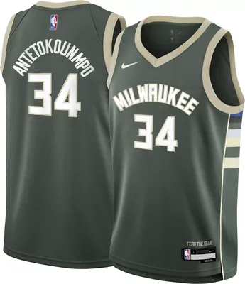 Nike Youth Milwaukee Bucks Giannis Antetokounmpo #34 Green Swingman Jersey