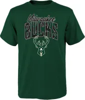 Outerstuff Youth Milwaukee Bucks Green Tri-Ball T-Shirt