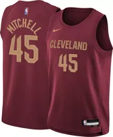 Nike Youth Cleveland Cavaliers Donovan Mitchell #45 Red Swingman Jersey